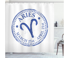 Vintage Stamp Sign Shower Curtain