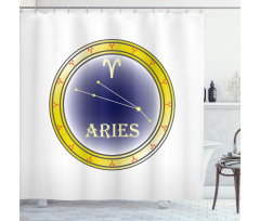 Sign Constellation Shower Curtain