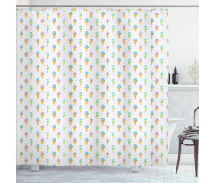 Summer Dairy Dessert Shower Curtain