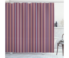 Vertical Barcode Lines Shower Curtain