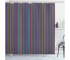 Triangles and Chevrons Shower Curtain