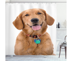 Collar Tags Shower Curtain