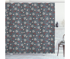 Spring Petals Blooms Shower Curtain