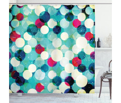 Worn out Retro Rhombus Shower Curtain