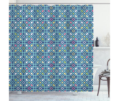 Tribal Mosaic Tiles Shower Curtain