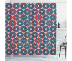 Hexagonal Tiles Shower Curtain