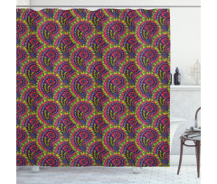 East Flowers Shower Curtain