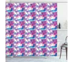 Pastel Colored Square Shower Curtain