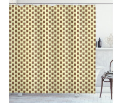 Take Away Cups Pattern Shower Curtain