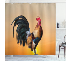 Farm Animal Sunrise Shower Curtain