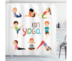 Gymnastics for Children Shower Curtain