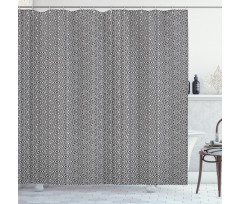 Monochrome Triangle Shower Curtain