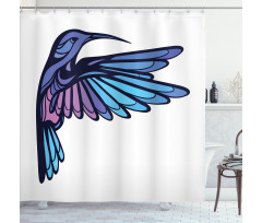 Exotic Hummingbird Shower Curtain