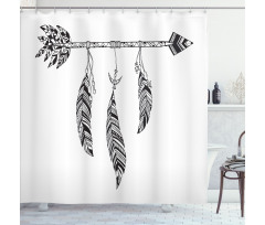 Bohemian Arrow Design Shower Curtain