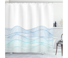 Abstract Seascape Shower Curtain