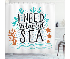 Inspirational Words Art Shower Curtain