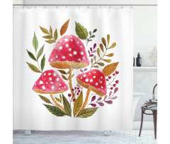 Watercolor Amantias Shower Curtain