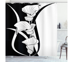 Crevalle Flower Shower Curtain