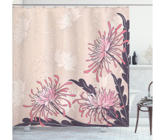 Chrysanthemum Bloom Shower Curtain