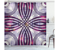 Groovy Geometric Shower Curtain