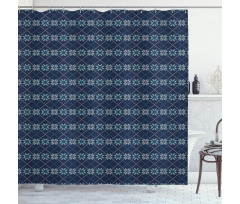 Winter Holiday Pattern Shower Curtain