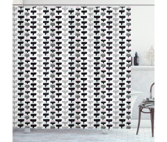 Scandinavian Flowers Shower Curtain