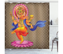 Dancing Asian Icon Shower Curtain