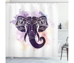 Watercolor Elephant Shower Curtain