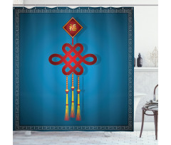 Hanging Knot Shower Curtain