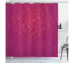 Lotus Pattern Shower Curtain