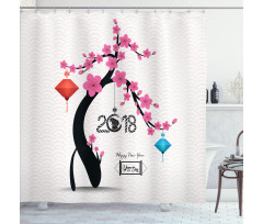 Oriental Elements Shower Curtain