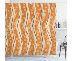Chevron Zigzag Pattern Shower Curtain