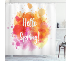 Hello Spring Shower Curtain