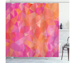Polygonal Art Shower Curtain