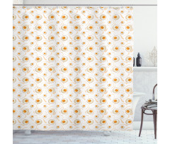 Healthy Beakfast Pattern Shower Curtain
