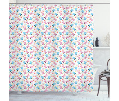Colorful Balloons Bears Shower Curtain