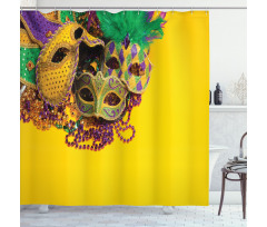 Venetian Mask Design Shower Curtain