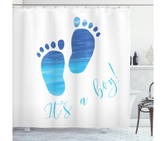 Baby Gender Reveal Shower Curtain
