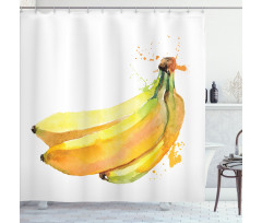 Tropical Illustration Shower Curtain