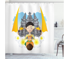 Traditional Girl Shower Curtain