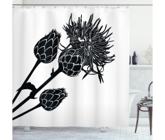 Thorny Plants Healthy Shower Curtain