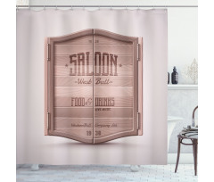 Antique Saloon Door Shower Curtain