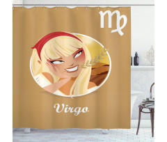 Teen Girl Wheat Shower Curtain