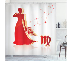 Vibrant Lady Stars Shower Curtain