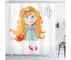 Cartoon Girl Shower Curtain