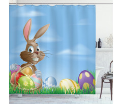 Painted Easter Eggs Shower Curtain