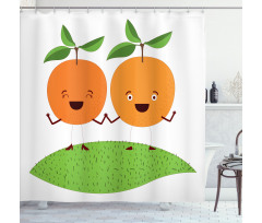Cartoon Fruit Shower Curtain
