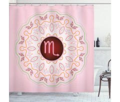 Mandala in Pink Shower Curtain