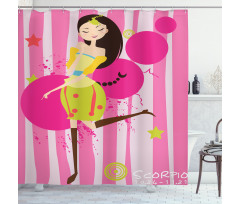 Birthday Girl Shower Curtain