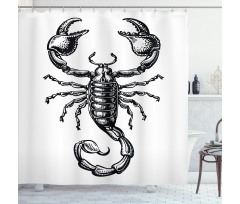 Sketch Tattoo Shower Curtain